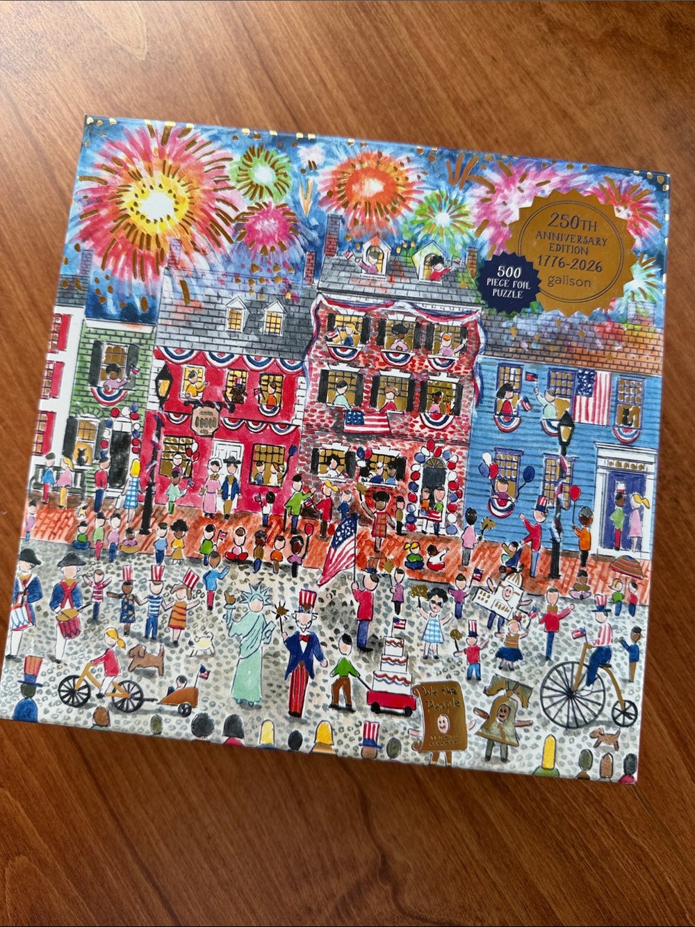 Galison Celebrate the USA 250th Foil Puzzle